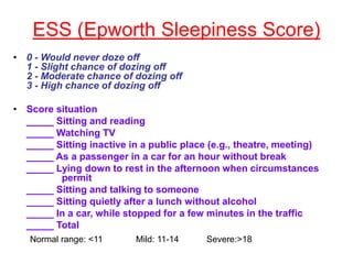 Obstructive Sleep Apnoea | PPTX