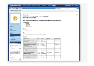 Szenario: Meeting/ Besprechung




25.05.2011          Impulse für Sparkassen   21
 