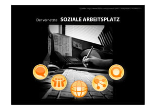 Quelle: http://www.ﬂickr.com/photos/34433369@N08/5582463131




Der vernetzte   SOZIALE ARBEITSPLATZ
 