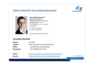 Vielen Dank für Ihre Aufmerksamkeit
 