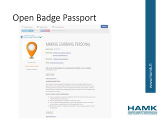 Open Badge Passport
 