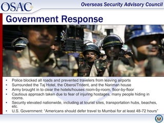 OSAC Mumbai Attack Presentation