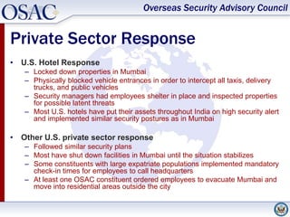 OSAC Mumbai Attack Presentation