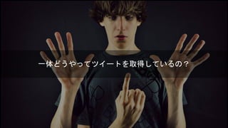 一体どうやってツイートを取得しているの？ 
 