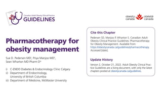 Guidelines in Obesity management | PPTX