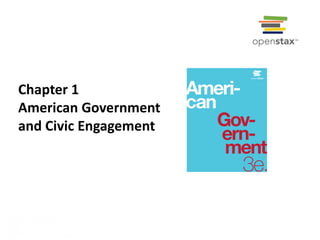 Chapter 1
American Government
and Civic Engagement
1
 