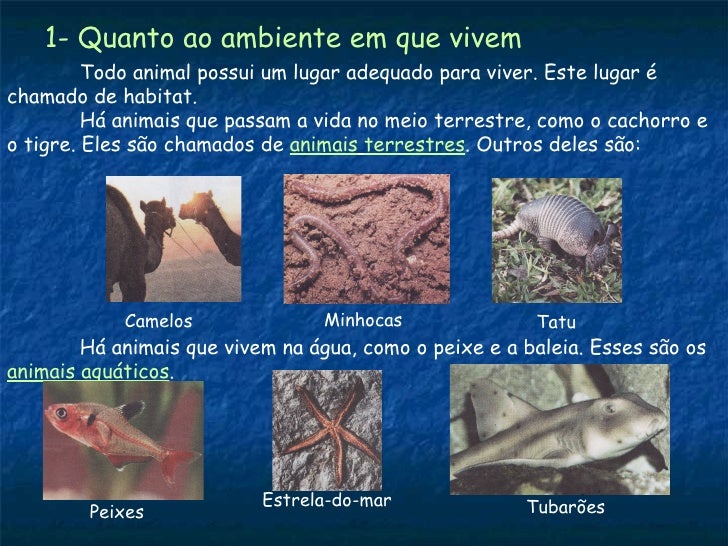 Em Que Ambiente Vivem Os Animais Que Excretam Amônia