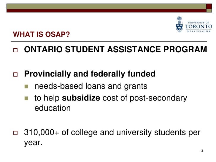 OSAP (Financial Aid)