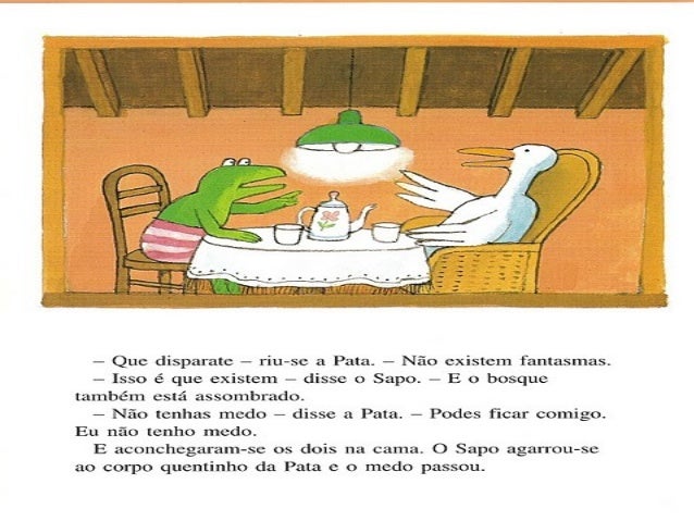 O sapo tem medo
