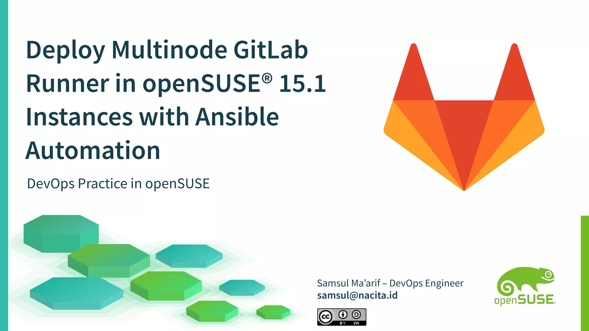 Deploy Multinode GitLab Runner in openSUSE 15.1 Instances with Ansible ...