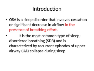 Comprehensive Overview of Obstructive Sleep Apnea: Physiology ...