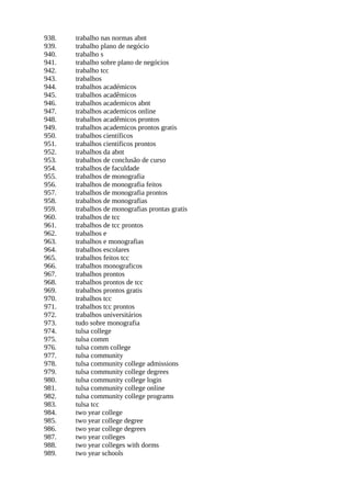 938. trabalho nas normas abnt
939. trabalho plano de negócio
940. trabalho s
941. trabalho sobre plano de negócios
942. trabalho tcc
943. trabalhos
944. trabalhos académicos
945. trabalhos acadêmicos
946. trabalhos academicos abnt
947. trabalhos academicos online
948. trabalhos acadêmicos prontos
949. trabalhos academicos prontos gratis
950. trabalhos científicos
951. trabalhos cientificos prontos
952. trabalhos da abnt
953. trabalhos de conclusão de curso
954. trabalhos de faculdade
955. trabalhos de monografia
956. trabalhos de monografia feitos
957. trabalhos de monografia prontos
958. trabalhos de monografias
959. trabalhos de monografias prontas gratis
960. trabalhos de tcc
961. trabalhos de tcc prontos
962. trabalhos e
963. trabalhos e monografias
964. trabalhos escolares
965. trabalhos feitos tcc
966. trabalhos monograficos
967. trabalhos prontos
968. trabalhos prontos de tcc
969. trabalhos prontos gratis
970. trabalhos tcc
971. trabalhos tcc prontos
972. trabalhos universitários
973. tudo sobre monografia
974. tulsa college
975. tulsa comm
976. tulsa comm college
977. tulsa community
978. tulsa community college admissions
979. tulsa community college degrees
980. tulsa community college login
981. tulsa community college online
982. tulsa community college programs
983. tulsa tcc
984. two year college
985. two year college degree
986. two year college degrees
987. two year colleges
988. two year colleges with dorms
989. two year schools
 