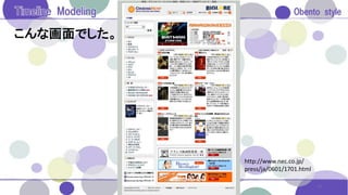 こんな画面でした。
13
http://www.nec.co.jp/
press/ja/0601/1701.html
 