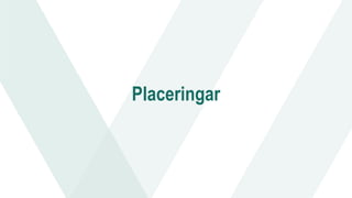 Placeringar
 