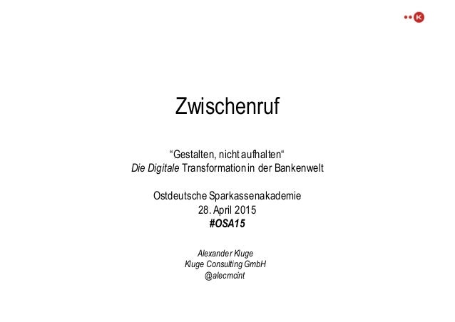 Gestalten Nicht Aufhalten Digitale Transformation Macht Auch Vor