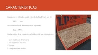 sistema cubierta teja single tableros osb | PPTX