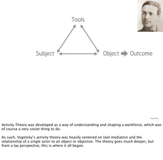 Tools




                    Subject                                 Object          Outcome




                        ...