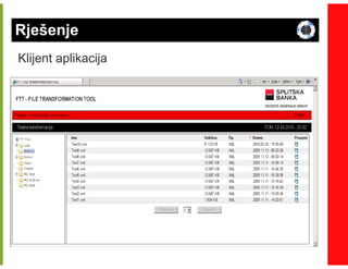 Rješenje
Klijent aplikacija
 