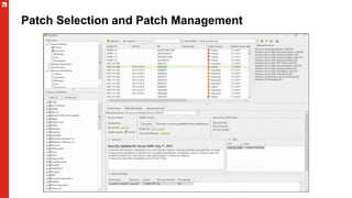 Patch Selection and Patch Management
 