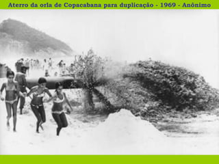 Aterro da orla de Copacabana para duplicação - 1969 - Anônimo 