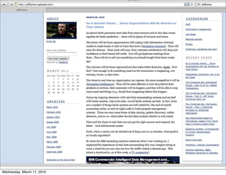 Wednesday, March 17, 2010
 