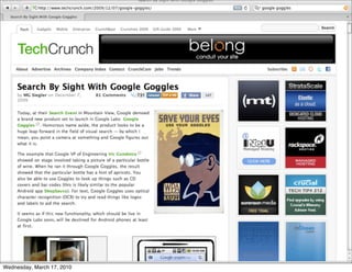 Wednesday, March 17, 2010
 