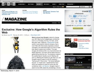 Wednesday, March 17, 2010
 