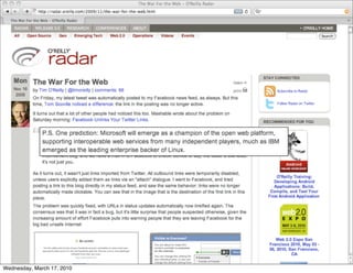 Wednesday, March 17, 2010
 