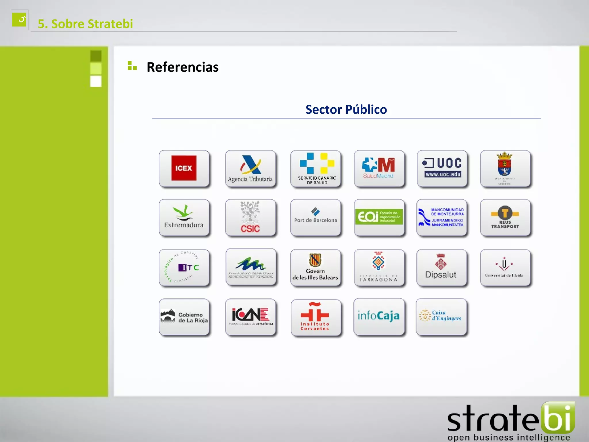 ç   5. Sobre Stratebi


                        Referencias

                                      Sector Público
 