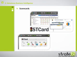    2. Soluciones Business Intelligence

                      Scorecards
 