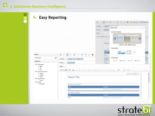    2. Soluciones Business Intelligence

                      Easy Reporting
 