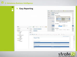    2. Soluciones Business Intelligence

                      Easy Reporting
 