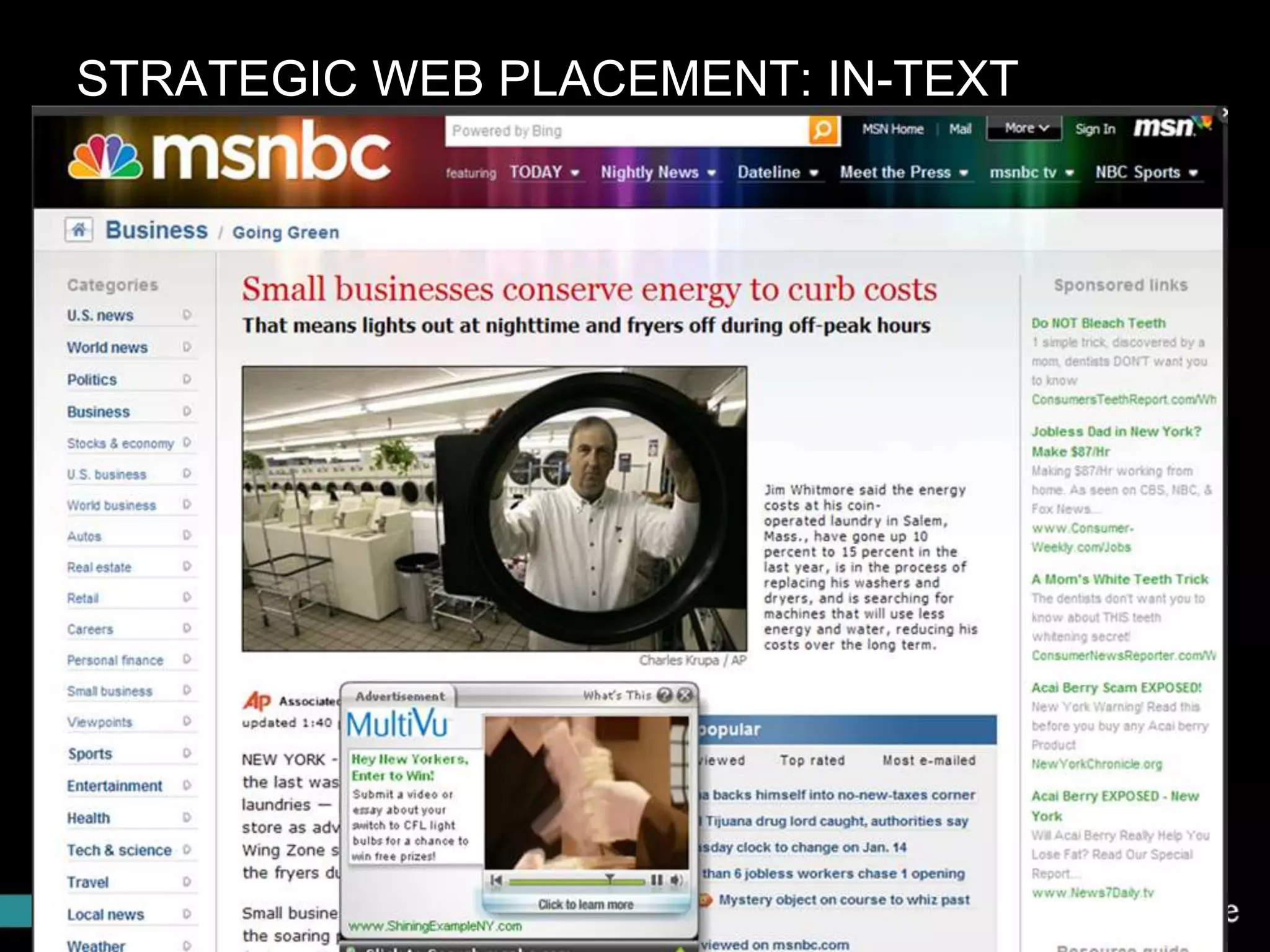STRATEGIC WEB PLACEMENT: IN-TEXT
 
