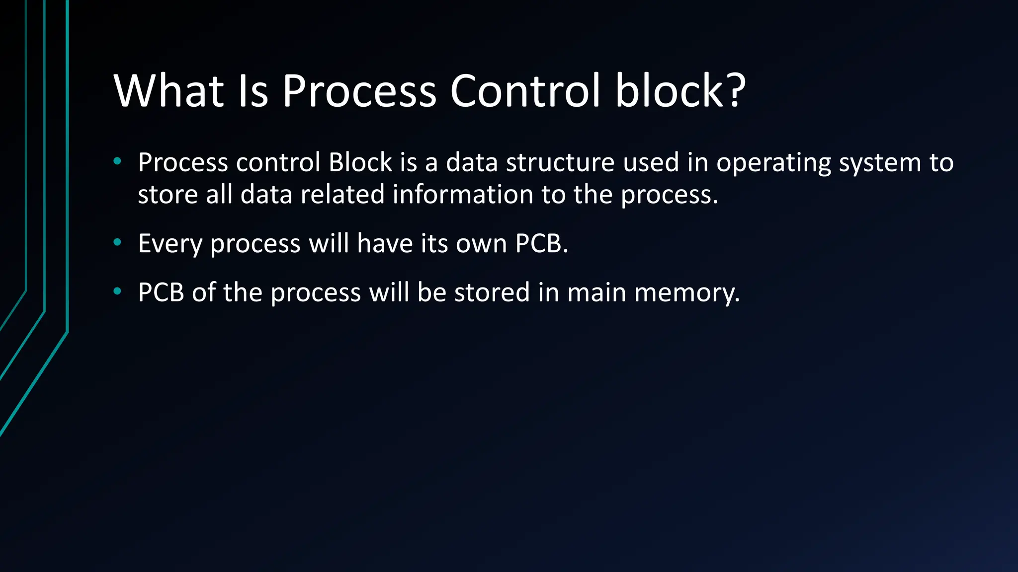 Process , Process states , Process Control Block in Operating Systems ...