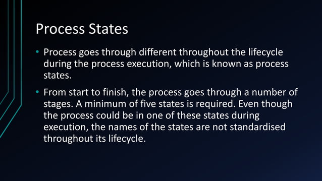 Process , Process states , Process Control Block in Operating Systems | PPT