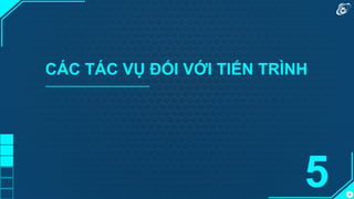 28
CÁC TÁC VỤ ĐỐI VỚI TIẾN TRÌNH
5
 