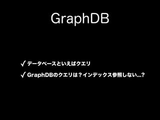 GraphDB


? ǩ`٩`ȤХ
? GraphDBΥϣǥåդʤ...?
 
