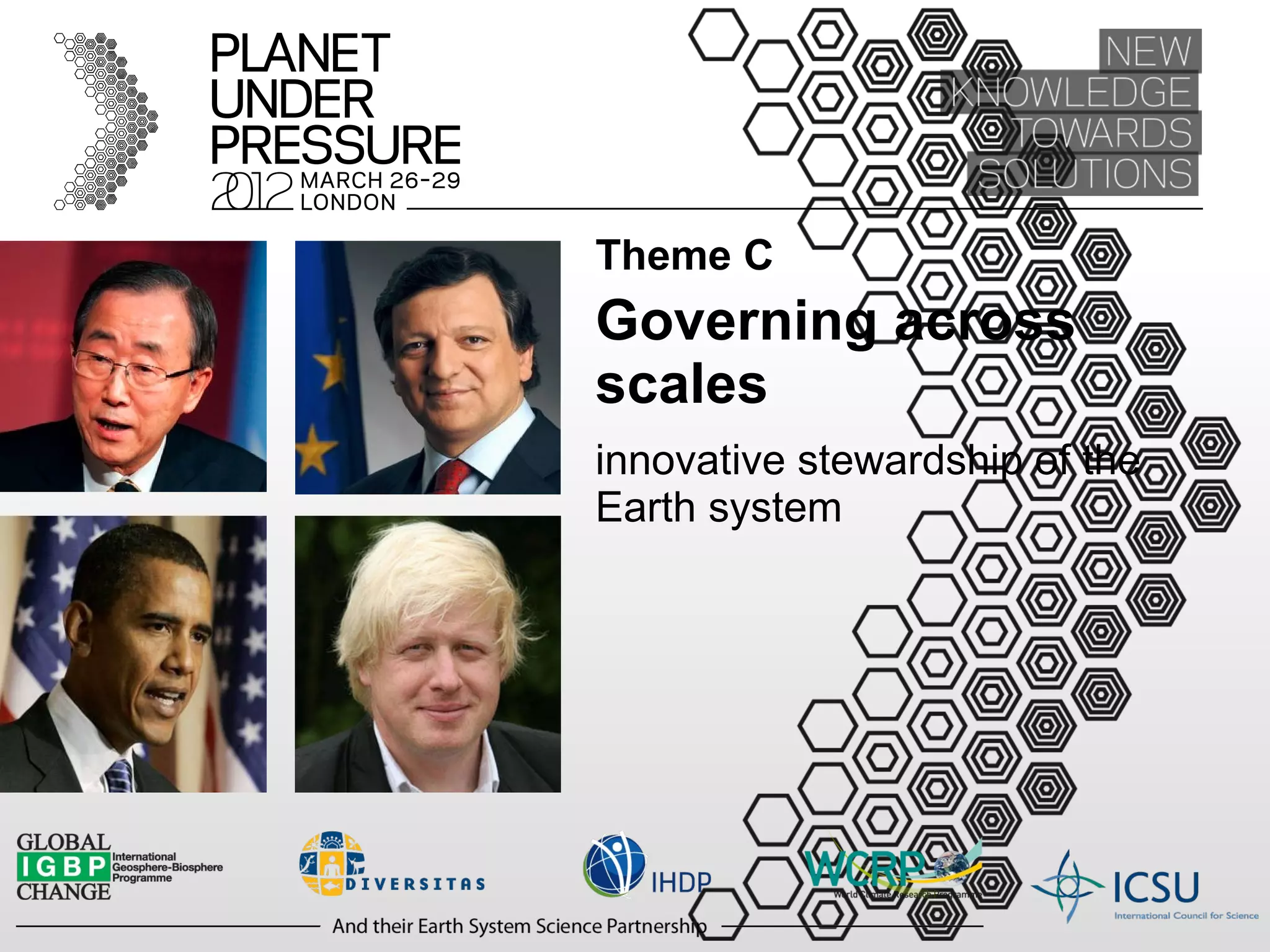 Theme C Governing across scales   innovative stewardship of the Earth system 