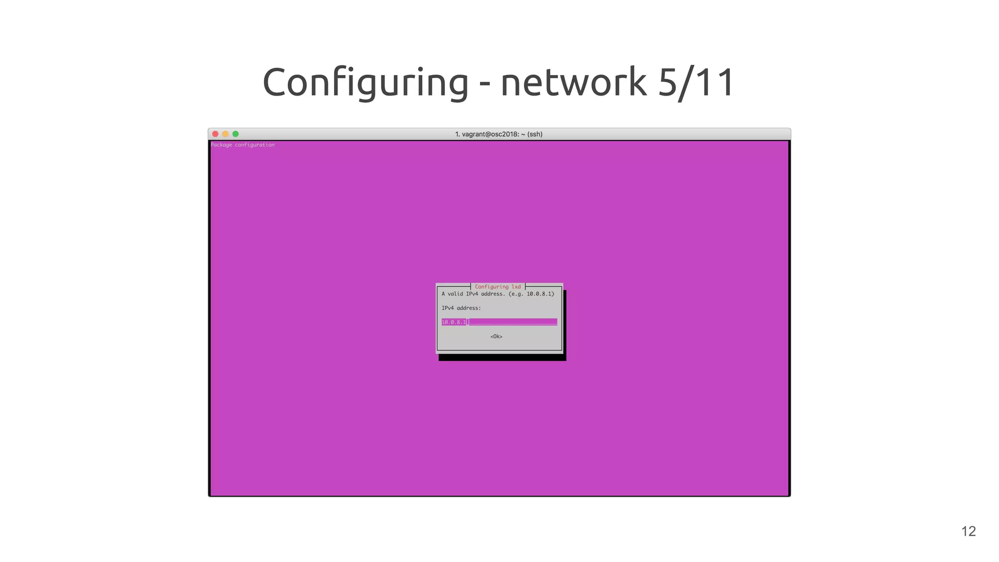 Configuring - network 5/11
12
 