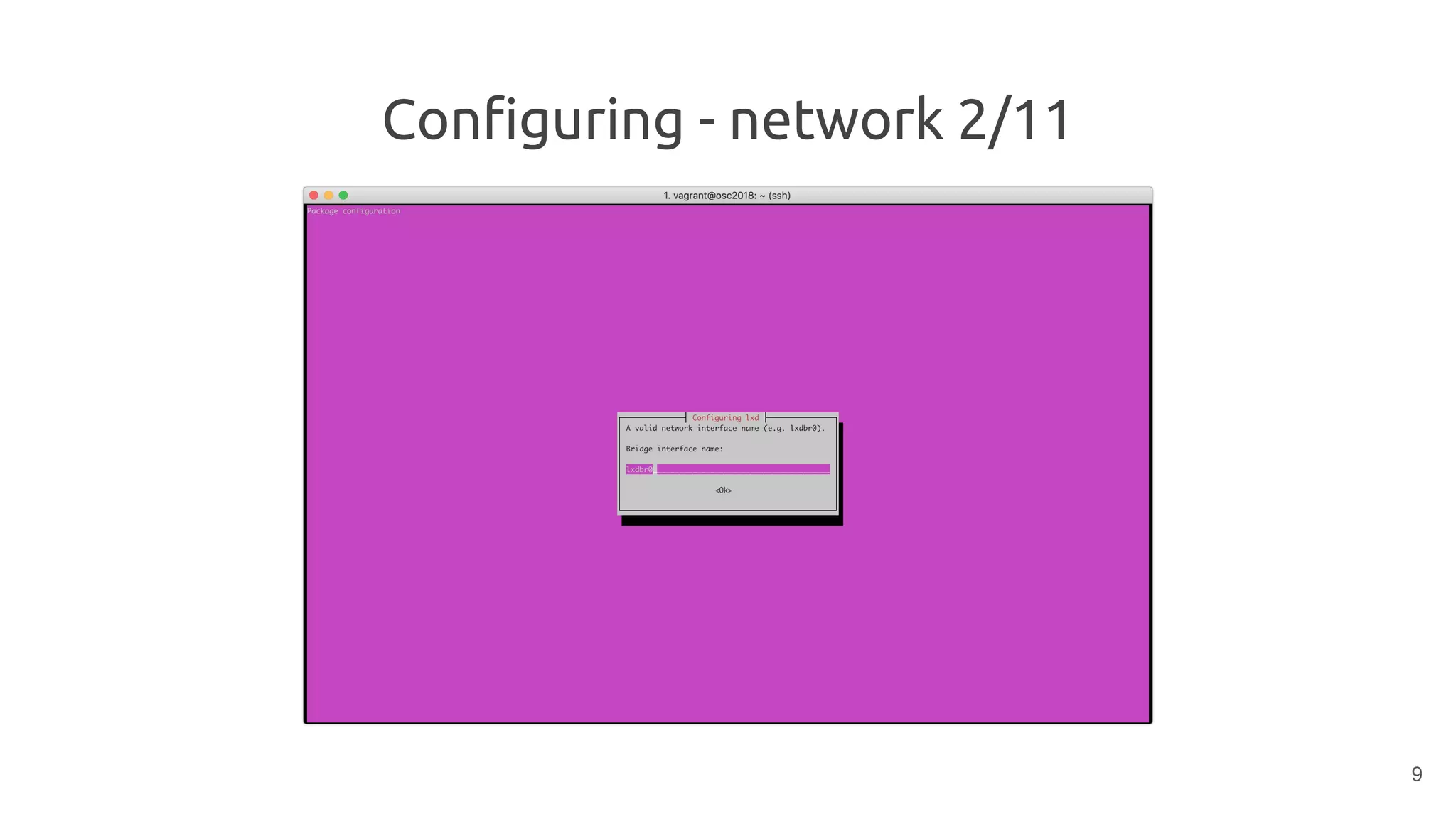 Configuring - network 2/11
9
 