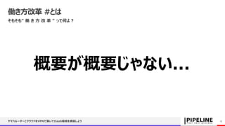 働き方改革 #とは
そもそも“ 働 き 方 改 革 ” って何よ？
ヤマハルーターとクラウドをVPNで繋いでDaaS環境を構築しよう 15
概要が概要じゃない...
 