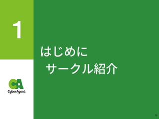 はじめに 
サークル紹介
19
 