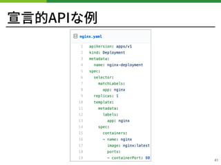 宣⾔的APIな例
41
 