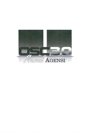 Osc3.0 manual agensi