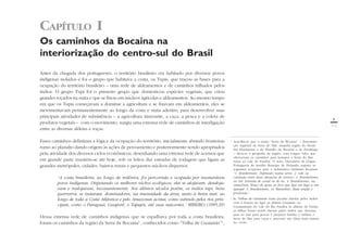 9
C I
CAPÍTULO I
Os caminhos da Bocaina na
interiorização do centro-sul do Brasil
Antes da chegada dos portugueses, o terr...
