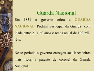 Os caminhos da política imperial brasileira | PPTX
