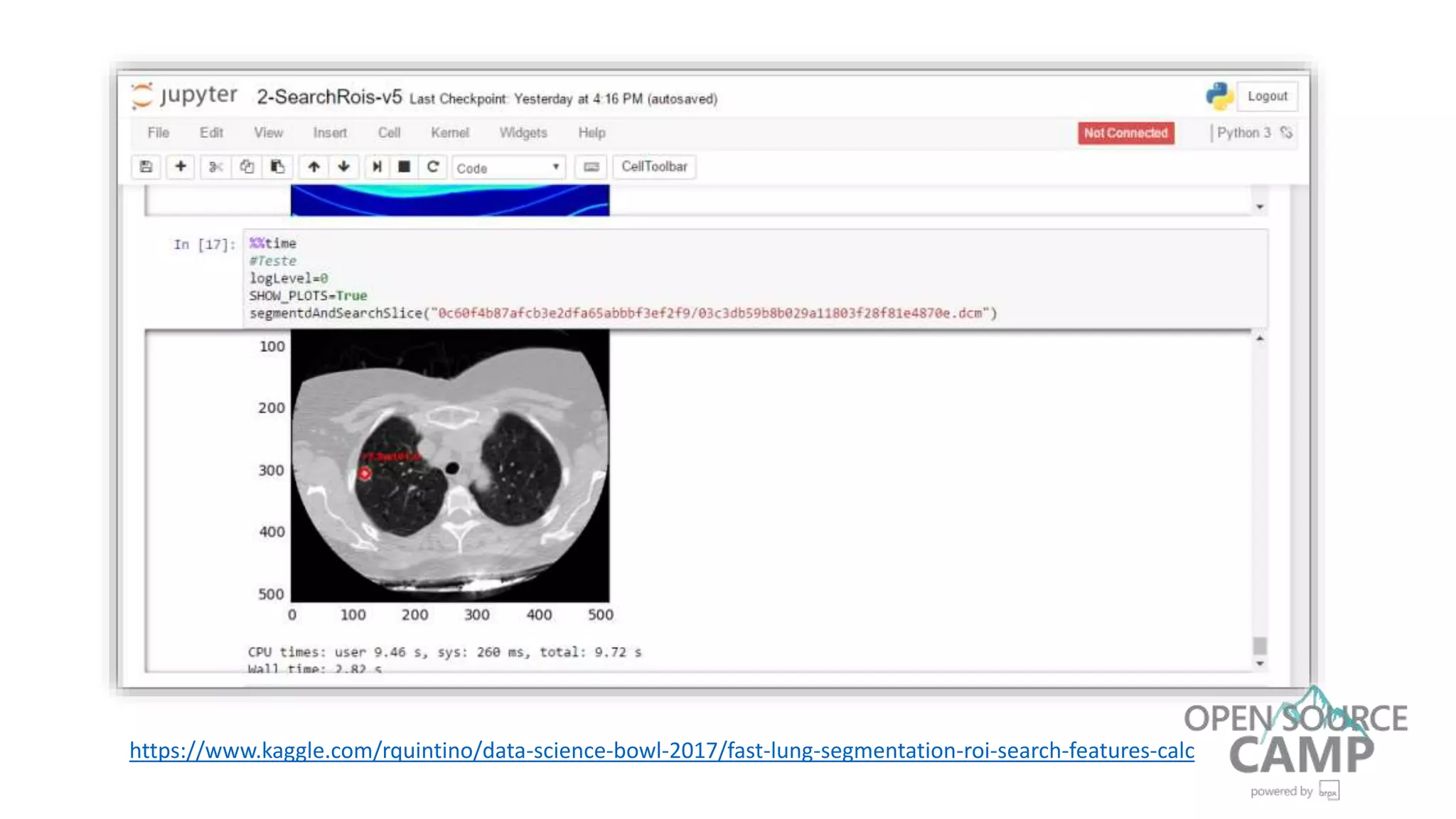 https://www.kaggle.com/rquintino/data-science-bowl-2017/fast-lung-segmentation-roi-search-features-calc
 