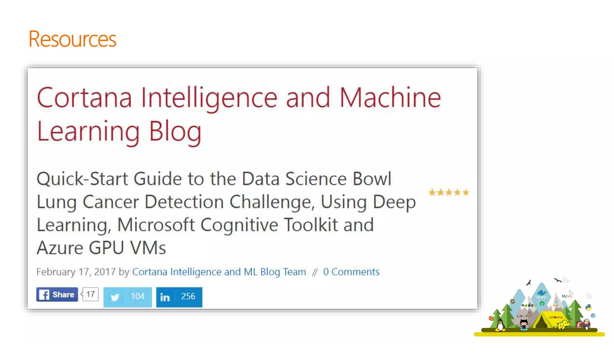 Open Source Deep Learning & Machine Learning with Microsoft CNTK & LightGBM