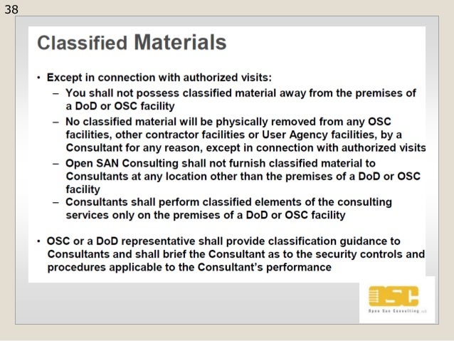 Annual Security Refresher Course OSC