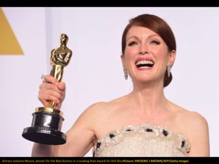 Actress Julianne Moore, winner for the Best Actress in a Leading Role Award for Still AlicePicture: FREDERIC J BROWN/AFP/G...